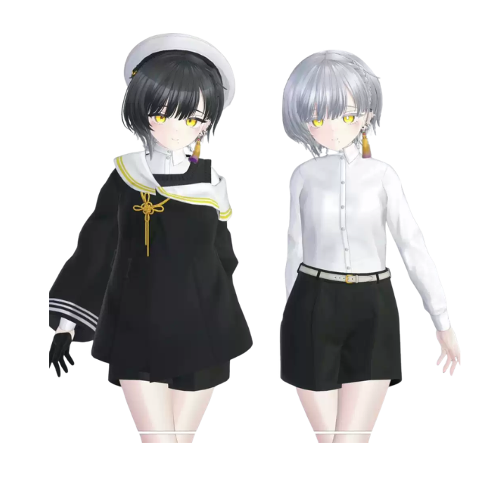 Binah VRChat Avatar Model — Black Hair Anime Character - Image 3