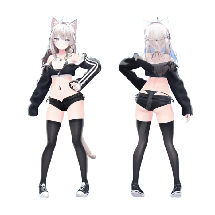 Casual Beach Rebel VRChat Outfit Set – 6 Avatar Compatible