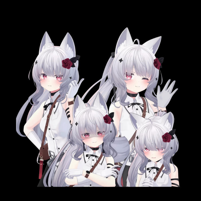 Cian VRChat Character Model — Elegant Silver-Haired Gothic Avatar - Image 5