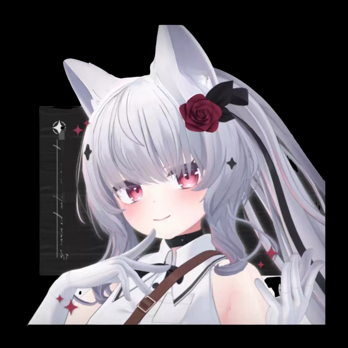 Cian VRChat Character Model — Elegant Silver-Haired Gothic Avatar - Image 3
