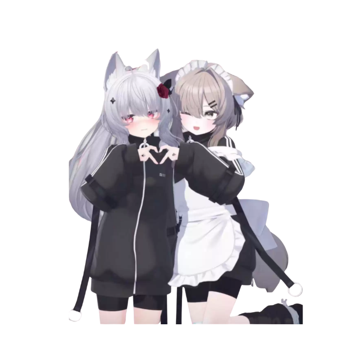 Cian VRChat Character Model — Elegant Silver-Haired Gothic Avatar - Image 2