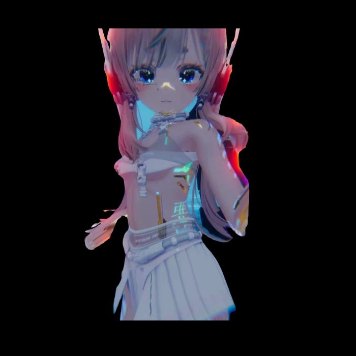 Cyberpunk VRChat Texture Mapping for Manuka – Neon Anime Avatar Texture - Image 2