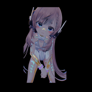 Cyberpunk VRChat Texture Mapping for Manuka – Neon Anime Avatar Texture