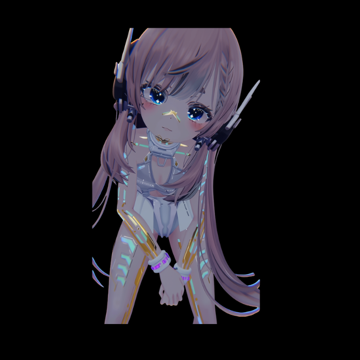 Cyberpunk VRChat Texture Mapping for Manuka – Neon Anime Avatar Texture