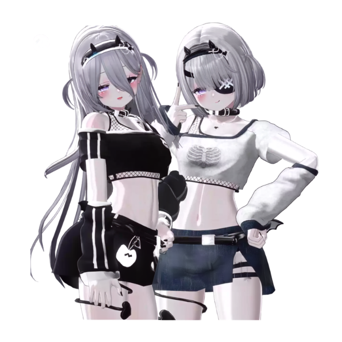 Devilpong VRChat Full Outfit Set — 4 Model Compatible Digital Clothing - Image 4