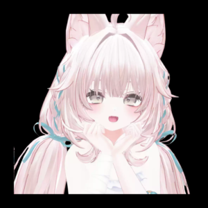 Fluffy Double Ponytail VRChat Hairstyle – Twin Bun Hair