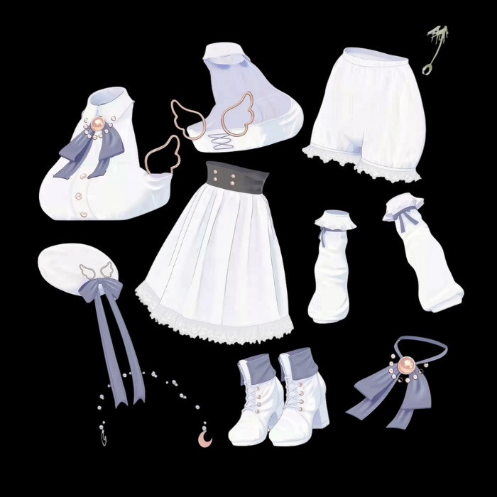 Hakua 3D VRChat Avatar Model – Elegant White Cat Character - Image 4