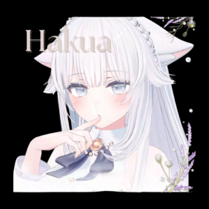 Hakua 3D VRChat Avatar Model – Elegant White Cat Character