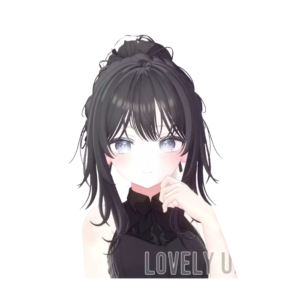 VRChat Lovely Updo Hair – Cute Short Updo Hairstyle for Avatars
