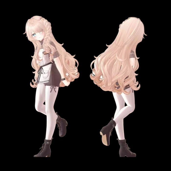 Lovesick Hai VRChat Hairstyle 4-Model Set - Image 3
