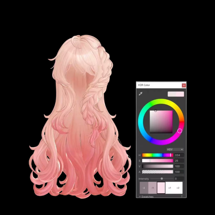 Lovesick Hai VRChat Hairstyle 4-Model Set - Image 2