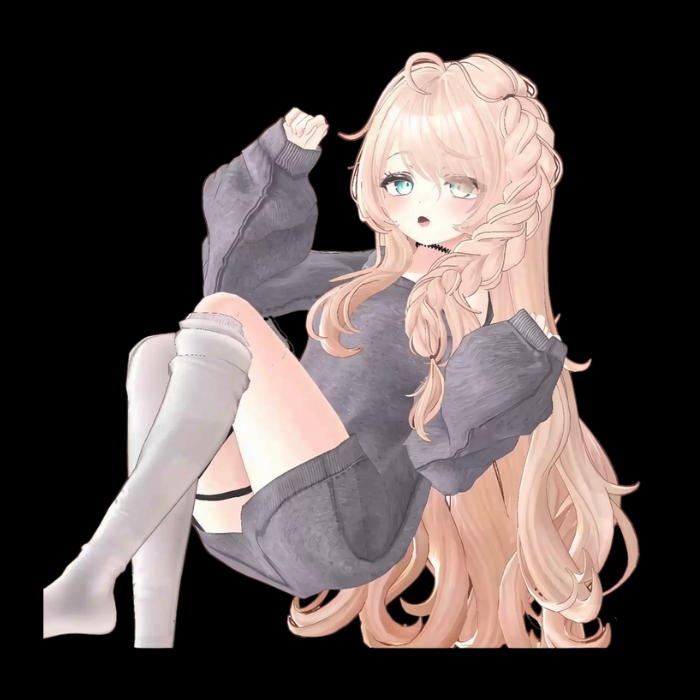 Lovesick Hai VRChat Hairstyle 4-Model Set