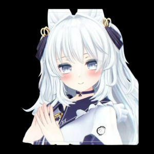 Luruleah VRChat Character Model — White-Haired Anime Avatar