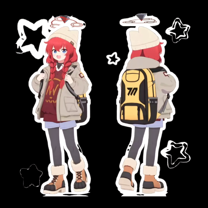 Maki VRChat Character Model — Red-Haired Anime Sailor Avatar - Image 3