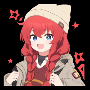 Maki VRChat Character Model — Red-Haired Anime Sailor Avatar