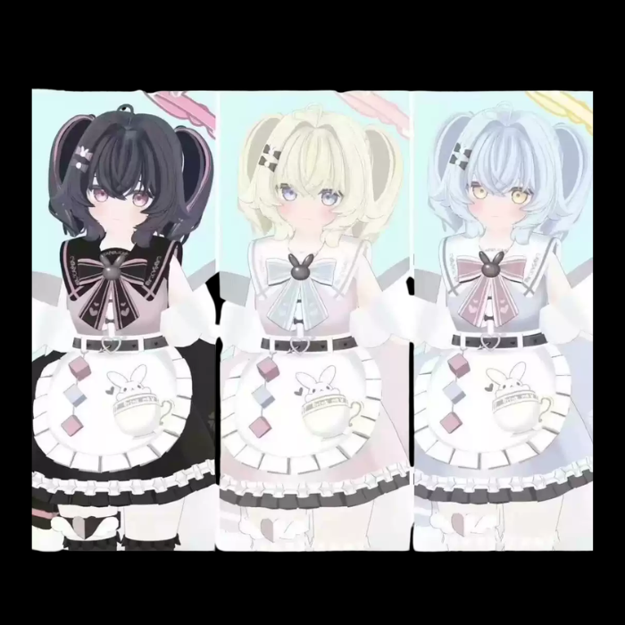 Marshmero VRChat Character Model — Soft White-Haired Anime Avatar - Image 3