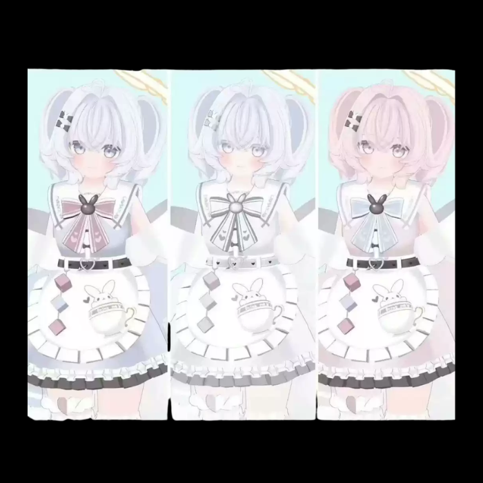Marshmero VRChat Character Model — Soft White-Haired Anime Avatar - Image 2