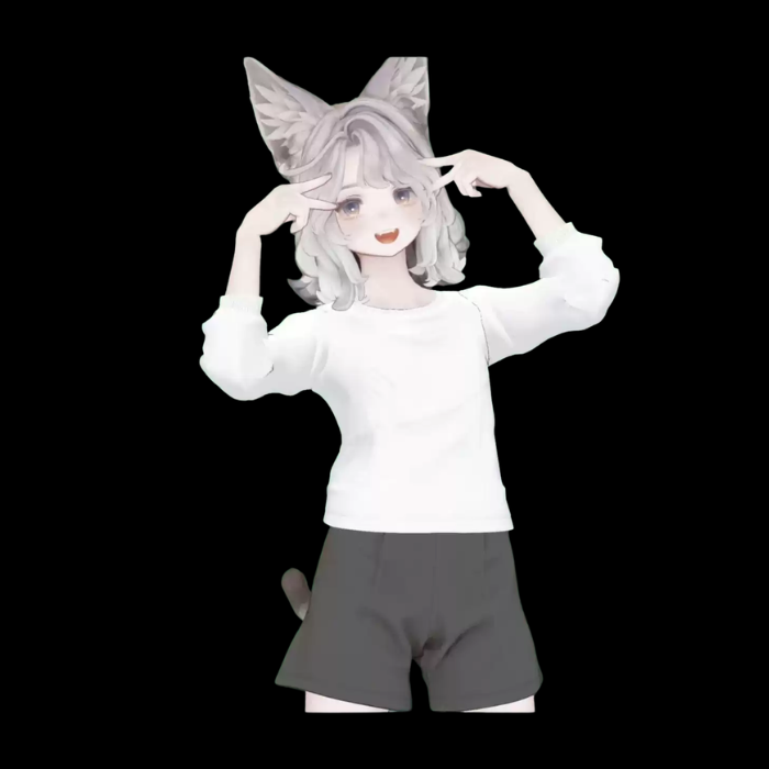 VRChat Marycia Long Tee – Casual Avatar Top - Image 4