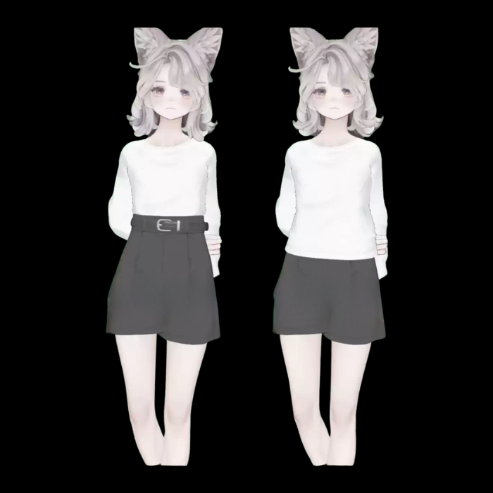 VRChat Marycia Long Tee – Casual Avatar Top - Image 3