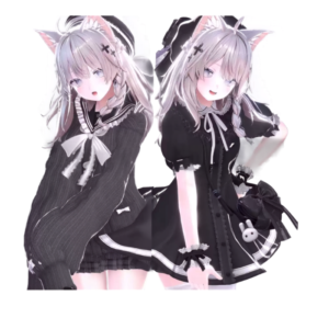 Mirukuru Arietta VRChat Clothing Set – Gothic Anime Outfit