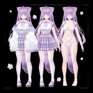 Moe 1021 VRChat Avatar – Cute Pastel Anime Character