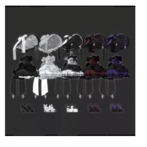 Noirdness Gothic Lolita VRChat Outfit – Dark Fashion Set
