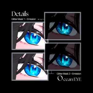 Ocean Eye VRChat Eye Texture – Vivid Blue Iris Design
