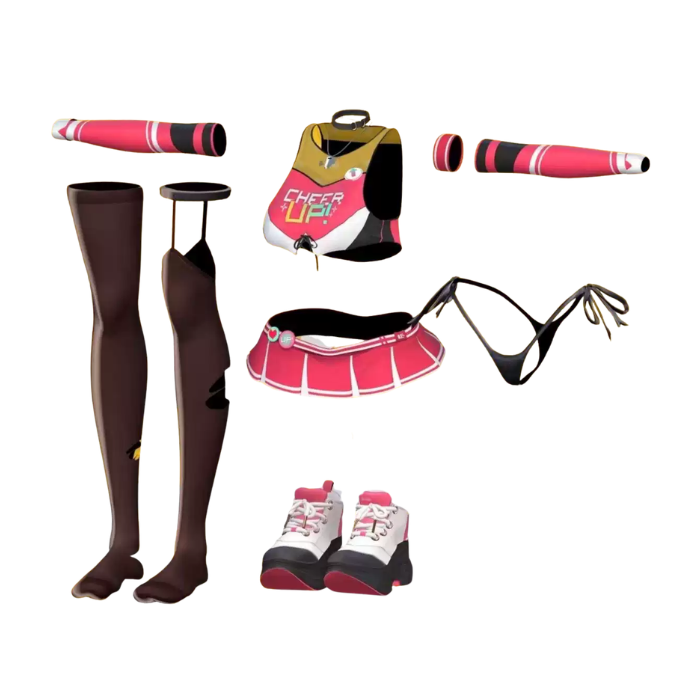 VRChat Pix Cheer Cheerleading Uniform – 7-Model Cheer Outfit - Image 5