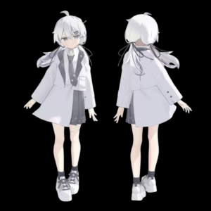 Platinum 123 VRChat Avatar – Clean Anime Character Design