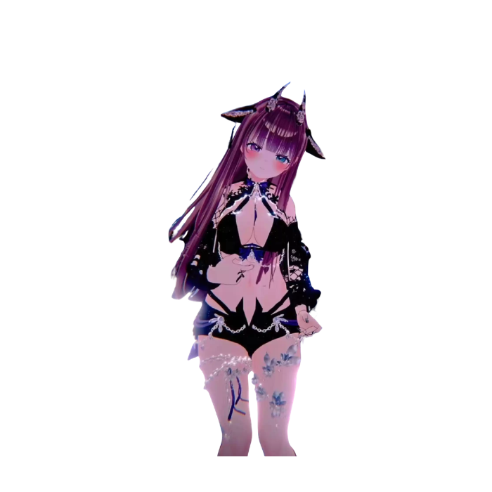 VRChat Rich Chocolate Lacey Mellow Outfit – Elegant Avatar Clothing - Image 4