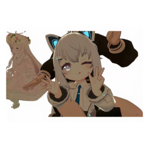 Saphy Mini VRChat Avatar — Cute Cat-Eared Character Model