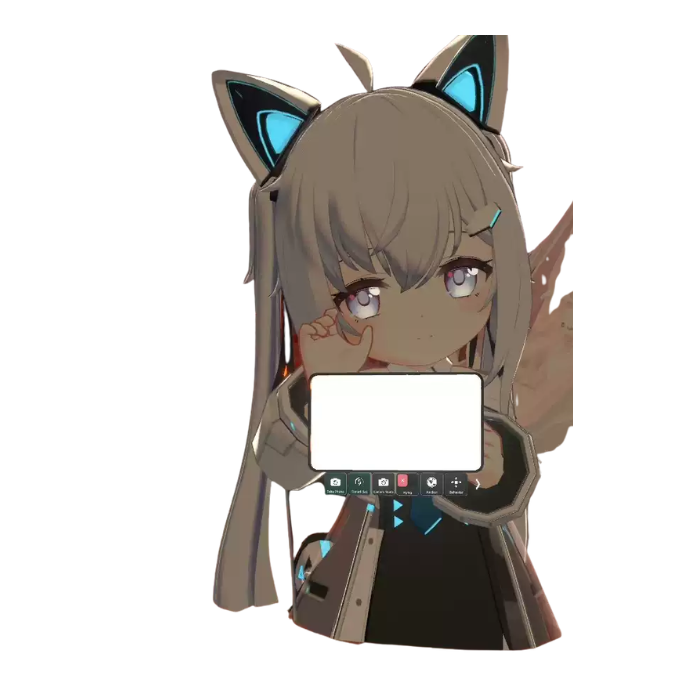 Saphy Mini VRChat Avatar — Cute Cat-Eared Character Model - Image 2
