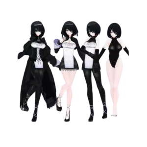 Shinori VRChat 3D Avatar Model – Elegant Gothic Character