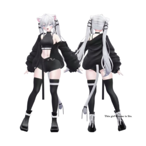 Sio v1.01 VRChat Avatar – Cute Cat Character VRM Model