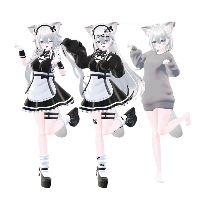 Sophina V12 VRChat Avatar Model – Cute Anime Fursona Character - Image 2