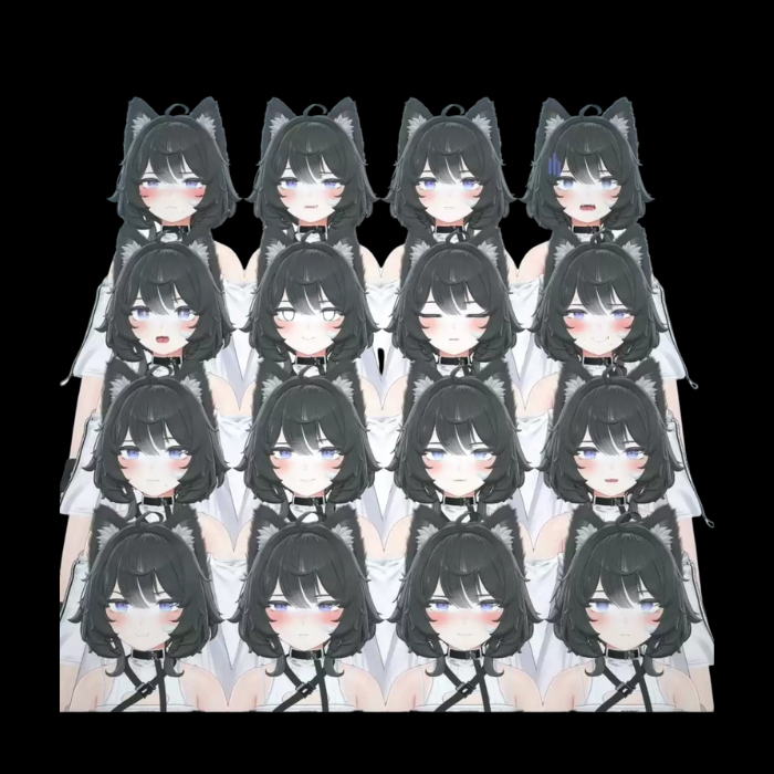 Velle VRChat Avatar Model v13 — Black Catgirl Character - Image 5