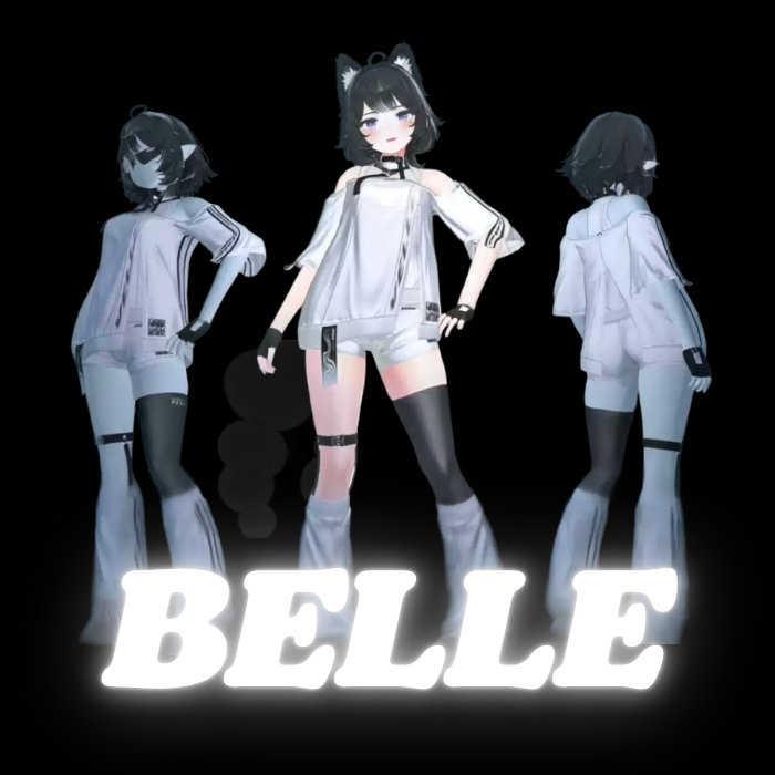 Velle VRChat Avatar Model v13 — Black Catgirl Character - Image 3