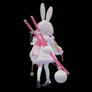 VRChat BoBo Bougainvillea Bunny Avatar Model