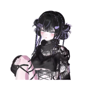 VRChat Braided Double Bun Hairstyle – 5 Model Compatible