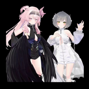 VRChat Broken Wings Outfit — Gothic Angel 8-Avatar Clothing Set