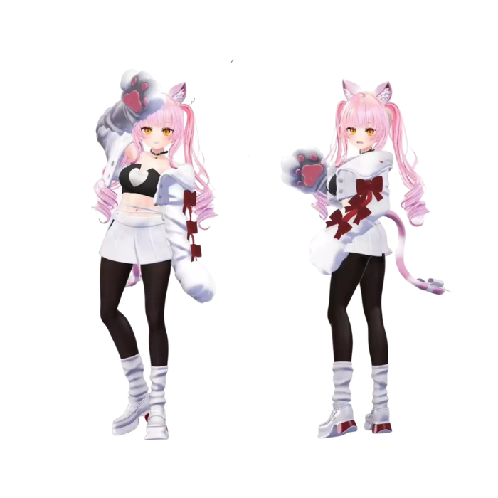 VRChat Bubble Cats Full Outfit — Cute Cat-Themed Avatar Clothing Set - Image 4