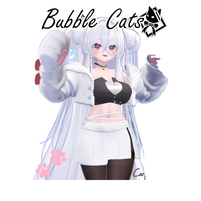 VRChat Bubble Cats Full Outfit — Cute Cat-Themed Avatar Clothing Set - Image 3