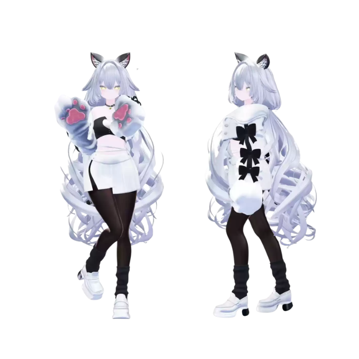 VRChat Bubble Cats Full Outfit — Cute Cat-Themed Avatar Clothing Set - Image 2