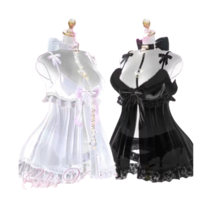 VRChat Candy Doll Clothing Set – Sweet Pink & White Outfit Collection