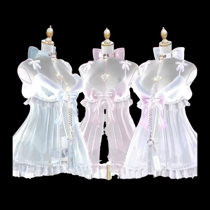 VRChat Candy Doll Clothing Set – Sweet Pink & White Outfit Collection - Image 3