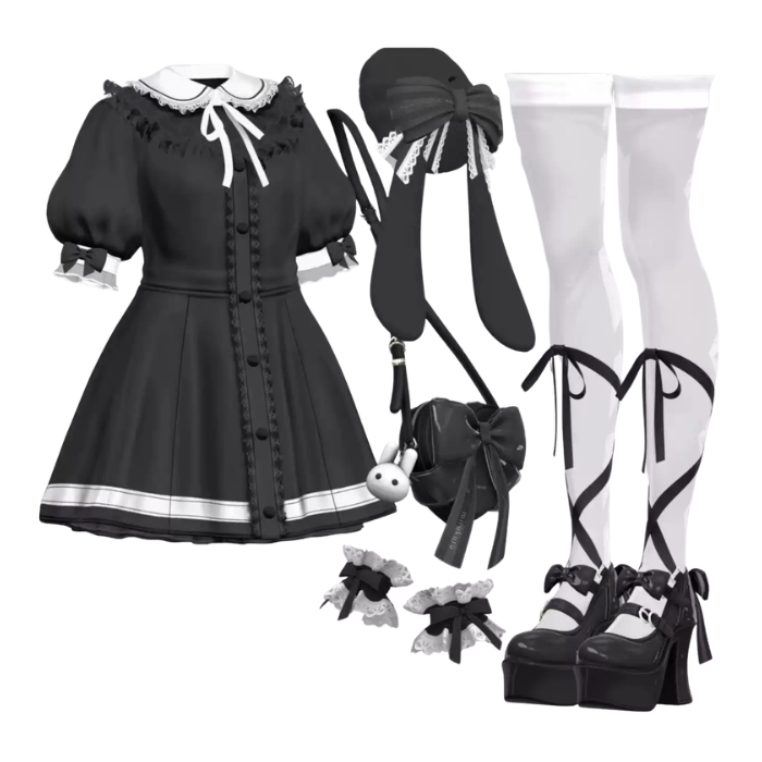 VRChat Arietta-Style Clothing Model Adaptation — 11 Avatar Compatible Outfit - Image 4