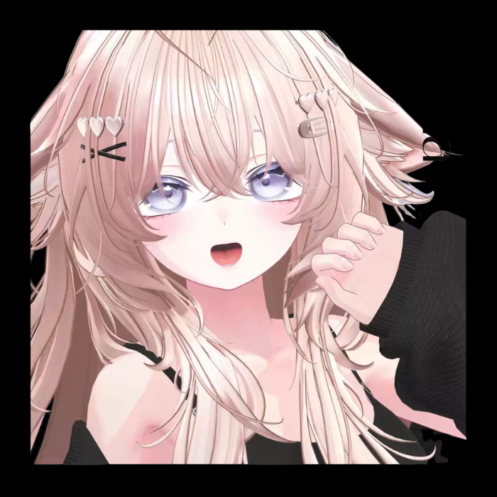 VRChat Dahlia Hair – Soft Long Hairstyle for Fursona Avatars - Image 3