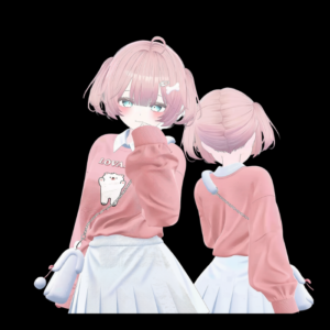 VRChat Dog Twintail Hair – Cute Twin-Tail Hairstyle