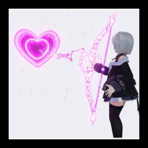 VRChat Heart Bow Particle Effect – Avatar Plugin Accessory