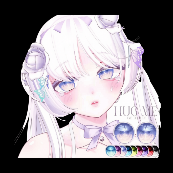 VRChat “Hug Me” Custom Eye Texture — Pastel Anime Fursona Eyes - Image 2